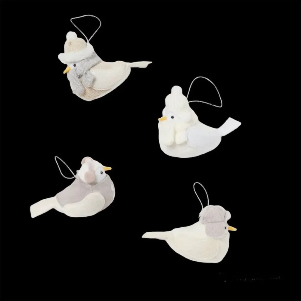 Target Wondershop Featherly Friends 4 Collectible Winter Mini Bird Ornaments